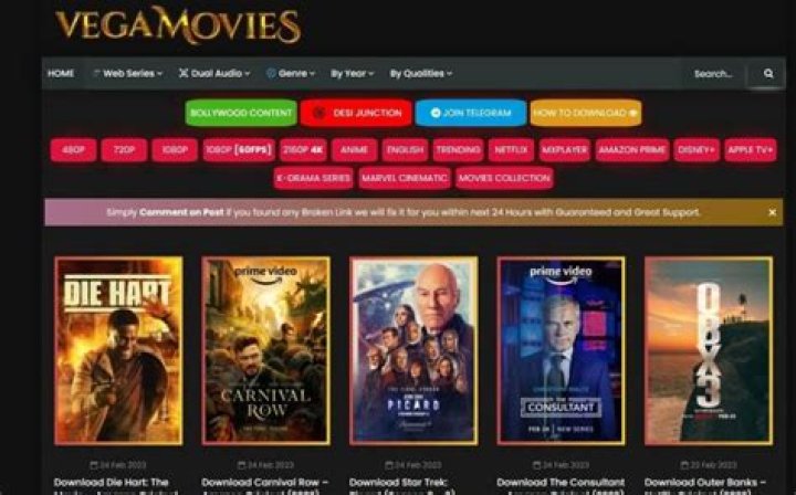 Watch Vegamovies: Stream Movies Free Online